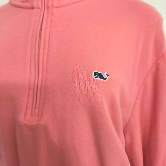 Vineyard Vines Pink Quarter-Zip Pullover - Picture 2 of 3